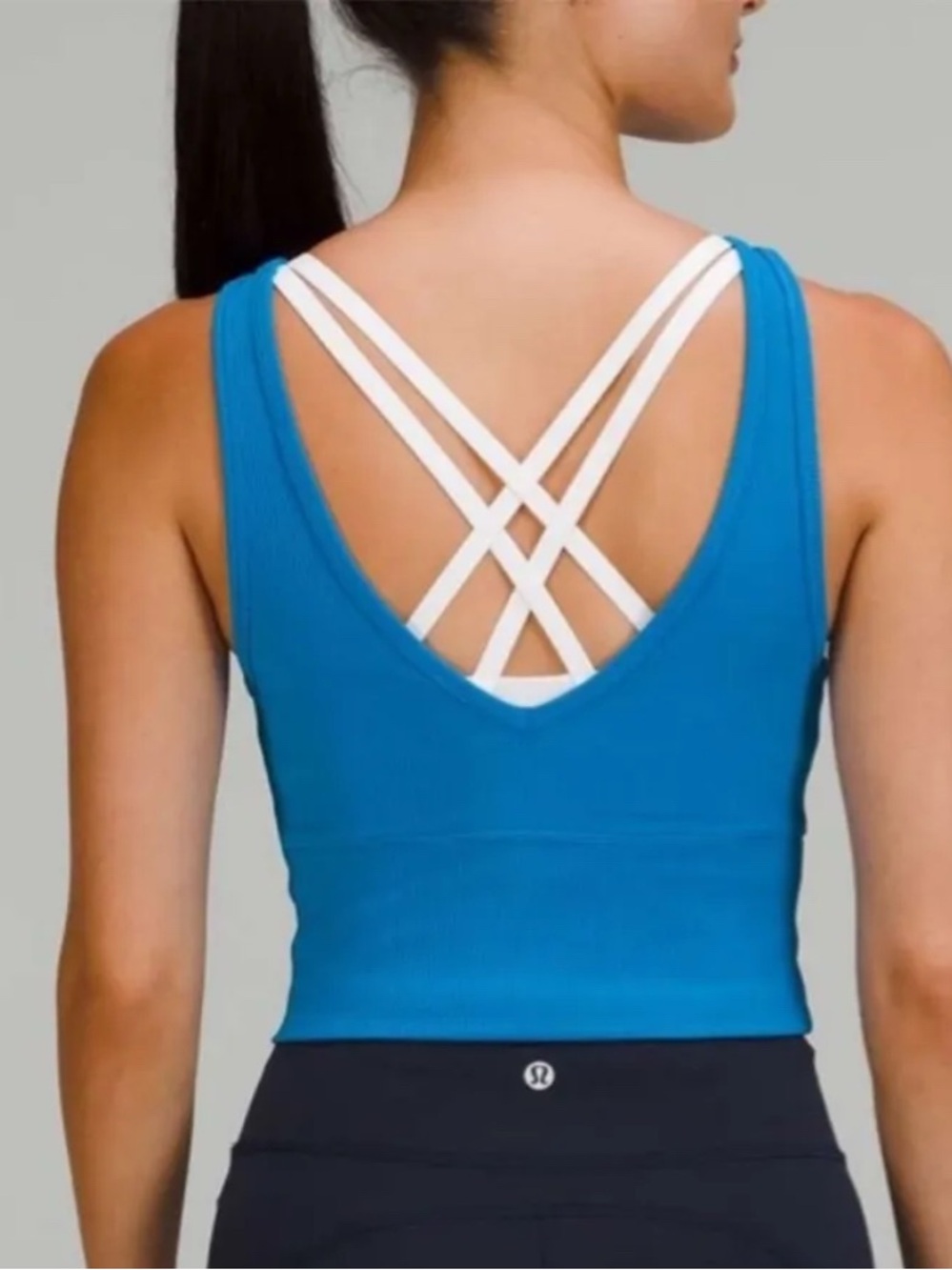 Lululemon Ribbed Tank Top Poolside Blue - Picture 2 of 9